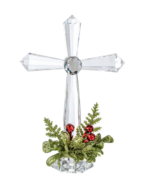 Mini Mistletoe Standing Cross