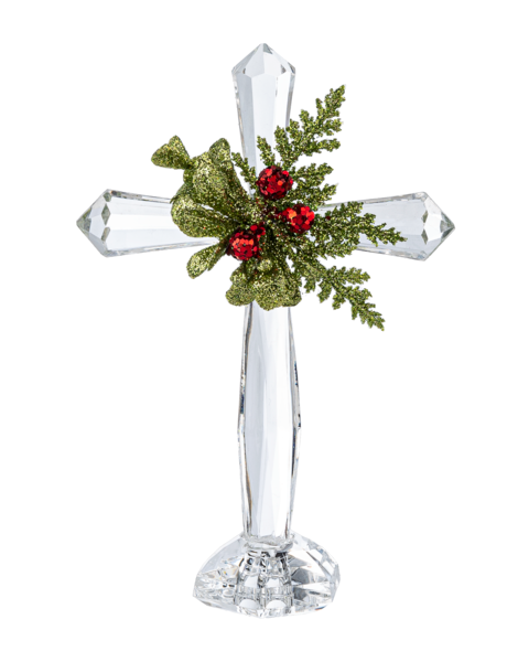 Mini Mistletoe Standing Cross