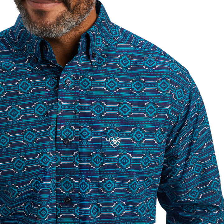 ARIAT BRAYLEN CLASSIC ESTATE BLUE - MENS SHIRT - 10041765