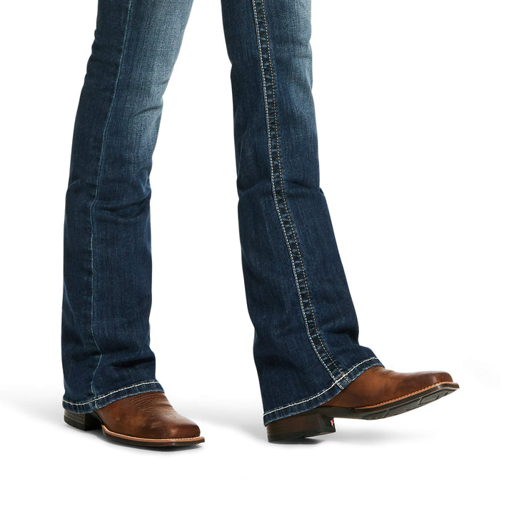 WOMEN'S 10025286 R.E.A.L. Mid Rise Stretch Entwined Festival Boot Cut Jean