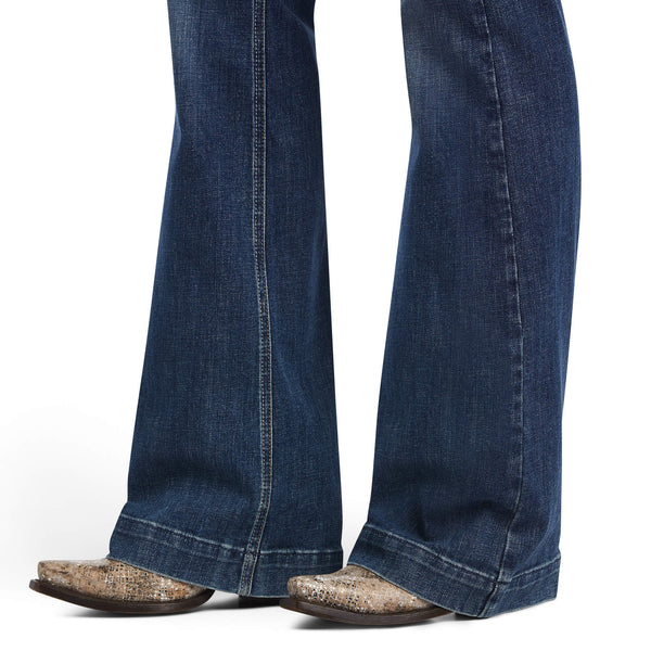 WOMEN'S 10041106 Slim Trouser Daphne Wide Leg Jean-TORONTO