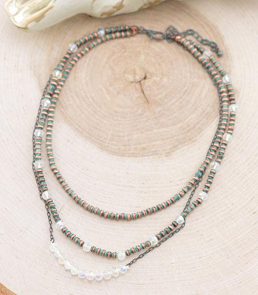 Western Navajo Inspired Layered Necklace