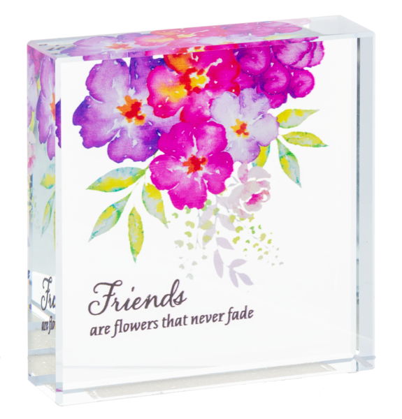 Blooming Butterflies - Beveled Glass Block decor