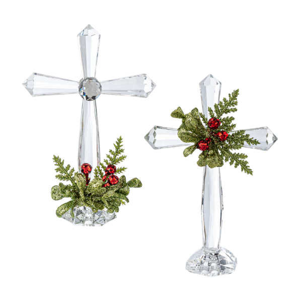Mini Mistletoe Standing Cross