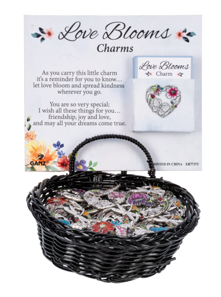 Love Blooms Charms in a Basket