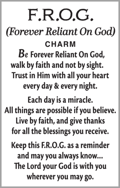 Forever Reliant On God Charms