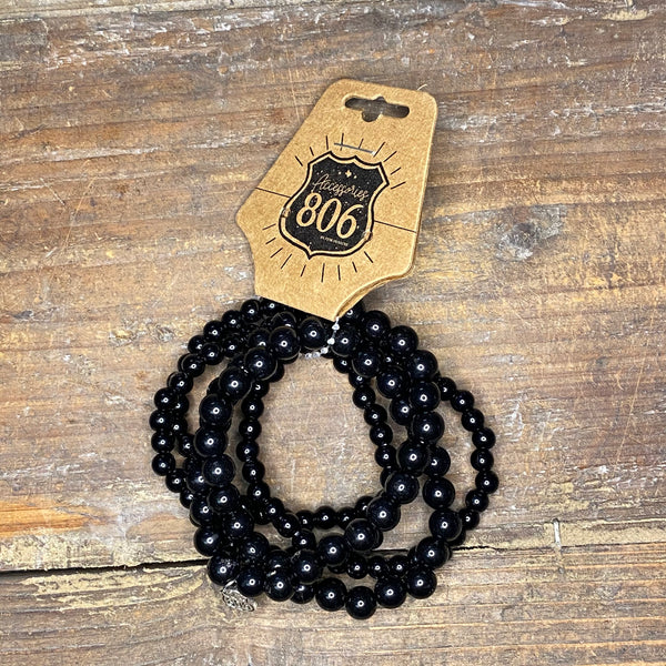 806-B02WS 5 Strand Stretch Bracelet