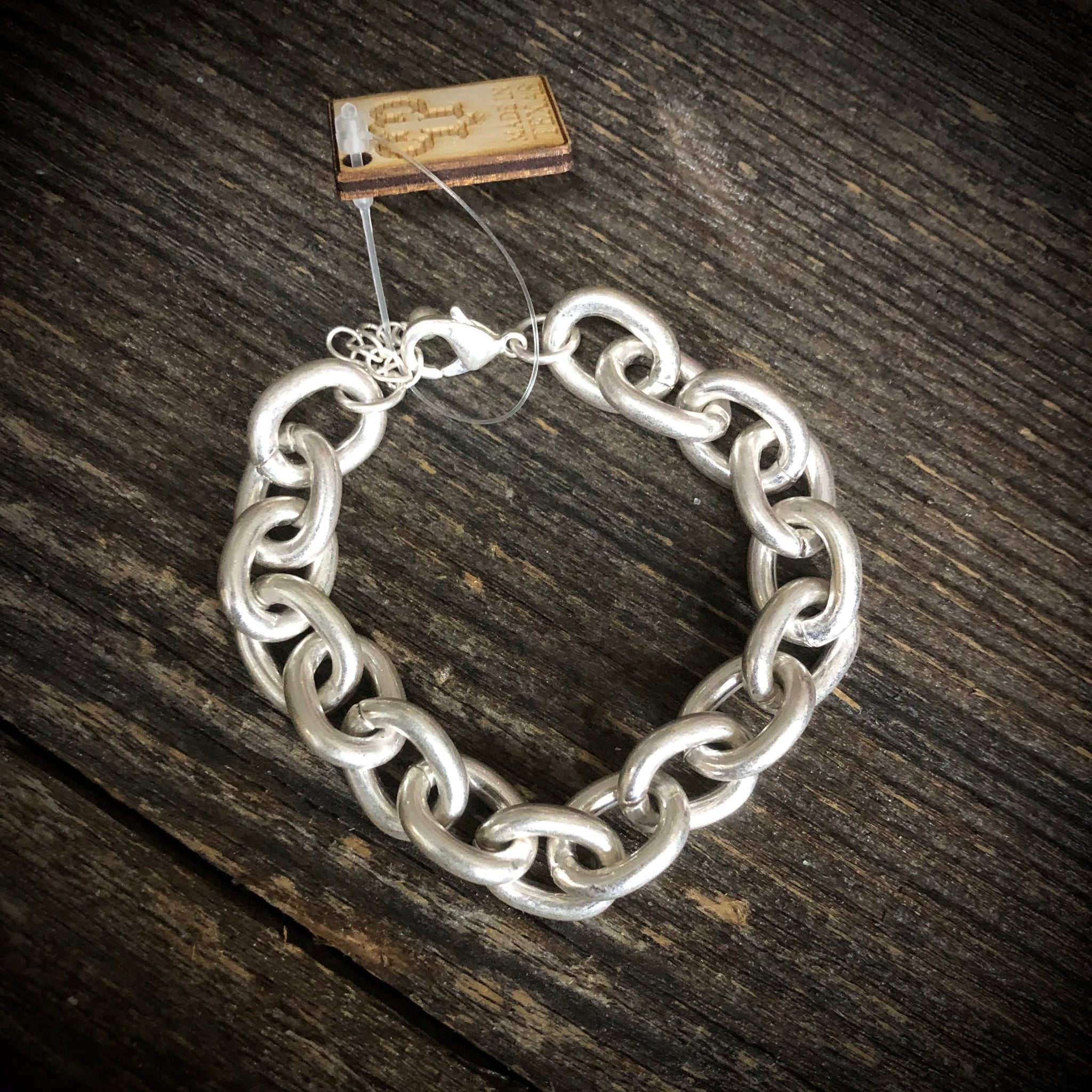Chain Link Bracelet With Adjustable Chain