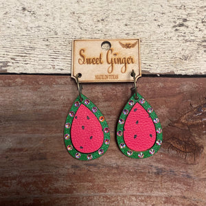 Watermelon Diva Earrings