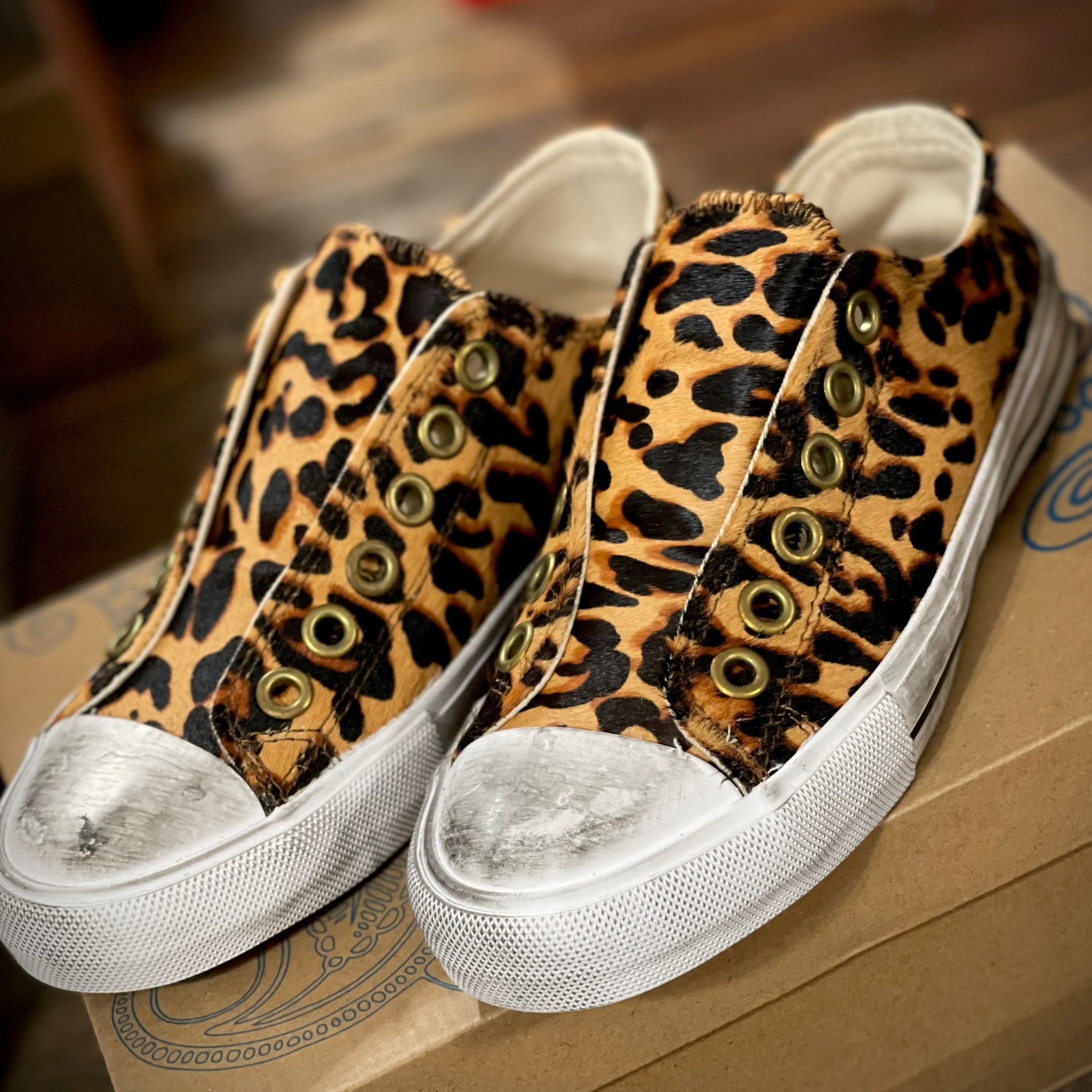 Leopard Distressed Sneaker
