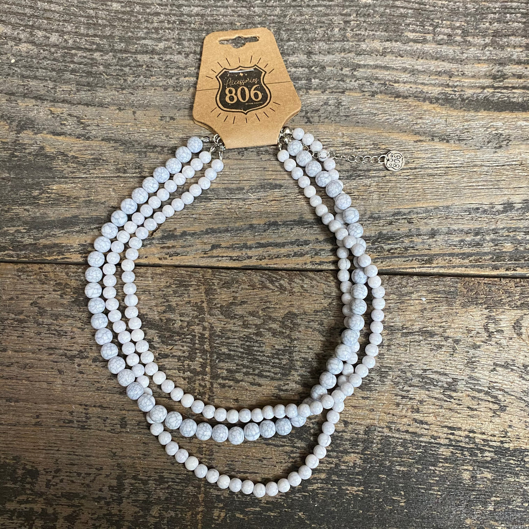 806-N11T 3-Strand Color Necklace