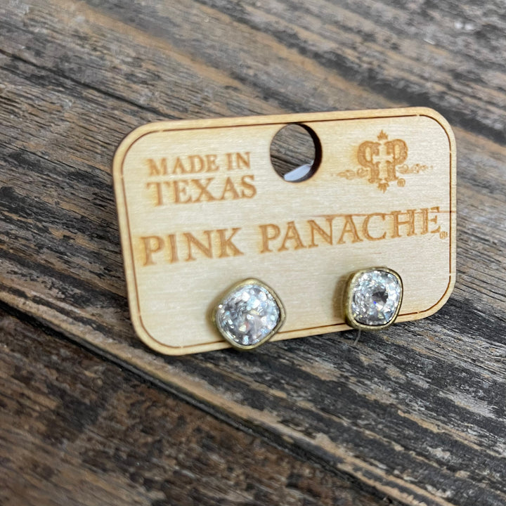 E-540 8mm Cushion Cut Earrings