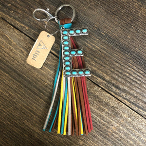 Turquoise Initial With Tassel