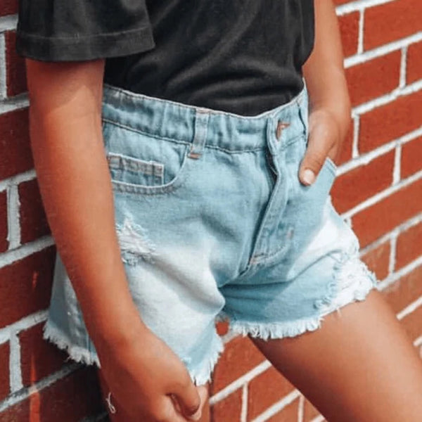 Delphie Denim Shorts By Baily's Blossoms