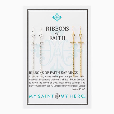 Ribbons of Faith Earrings